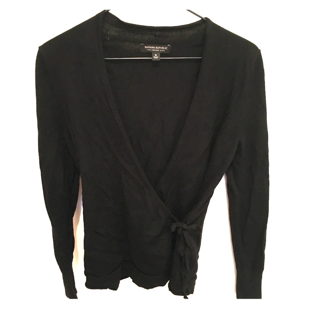 Banana Republic 100% Merino Wool Wrap Sweater